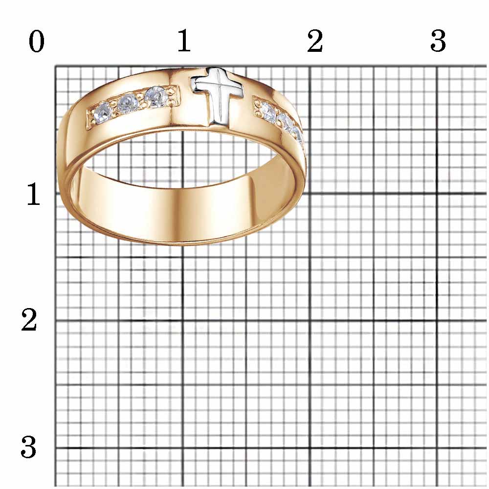 Кольцо 24614847Дч* р.17- фото2